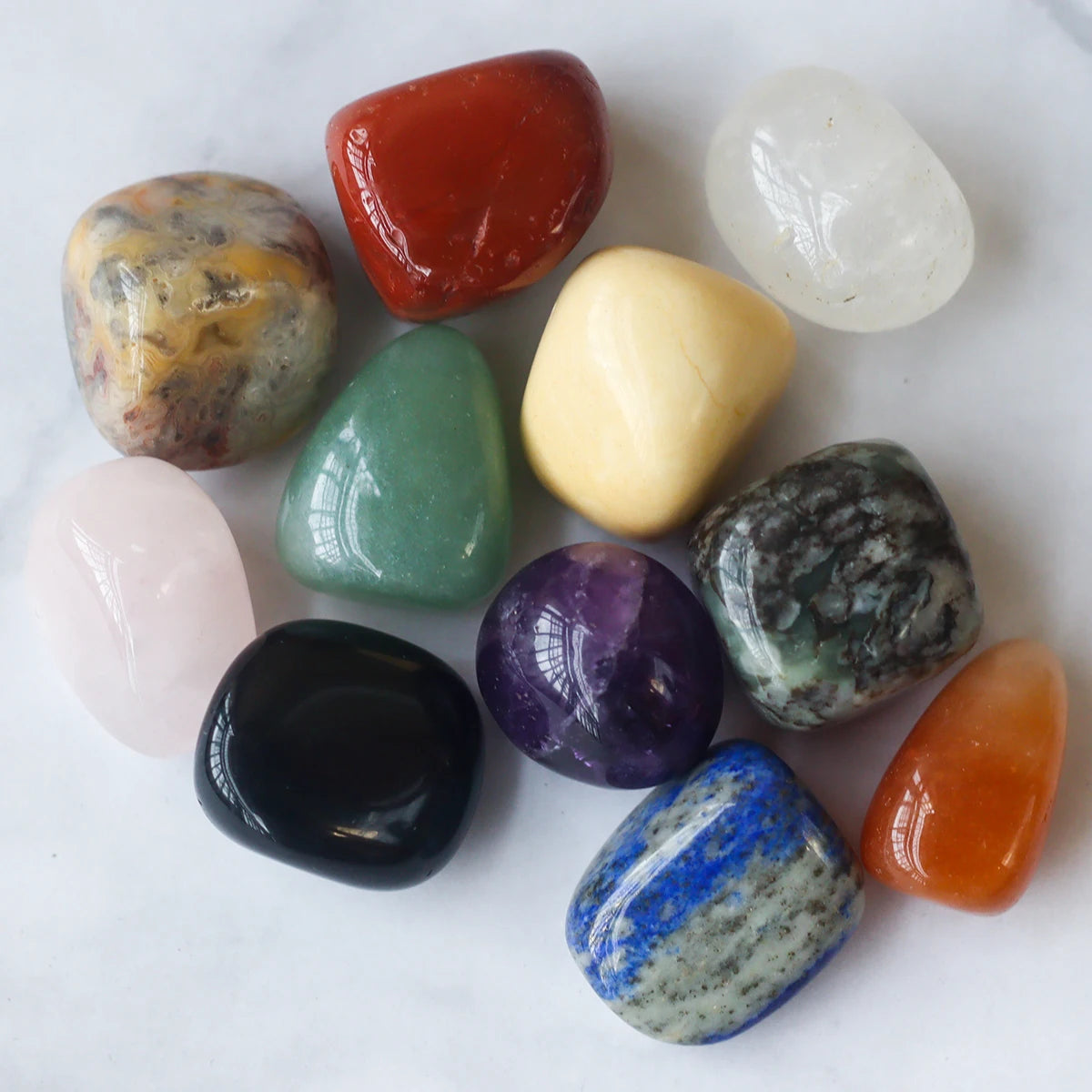 100g de Jade Natural Polido Misto – Pedras Roladas para Decoração de Fonte, Jardim, Coleção de Amostras e Decoração de Casa