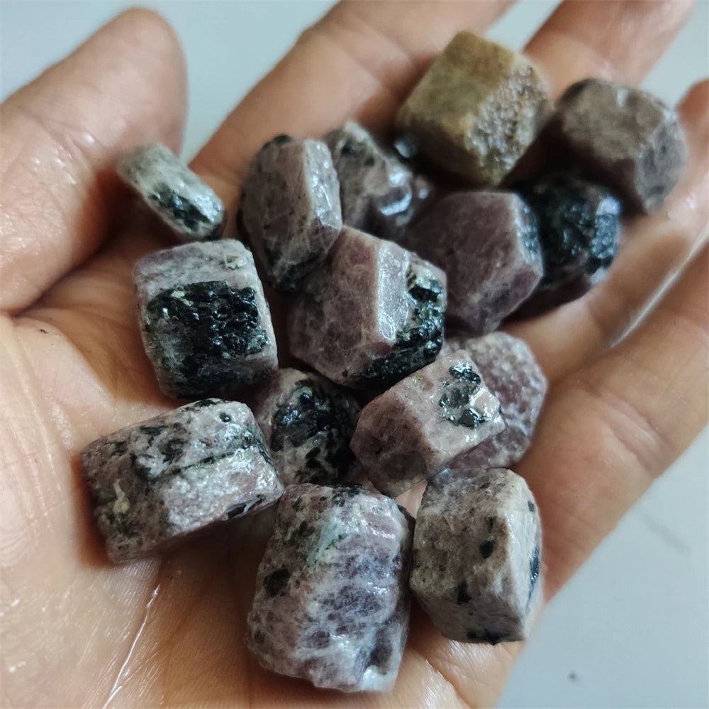 Pedras Naturais de Rubi Real – Rubi para Joias, Gemas Irregulares com Fluorescência Ultravioleta, Cristais e Pedras Decorativas